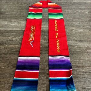 Embroidered Latino Sash, 2024 Graduation  stole, sarape